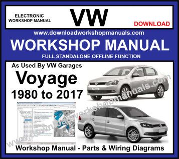 VW Voyage workshop service repair manual download